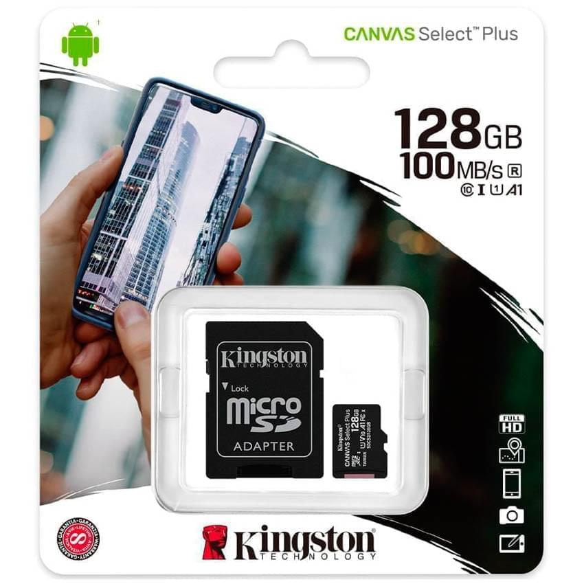 Micro Sd 128Gb Kingston Canvas Select Plus